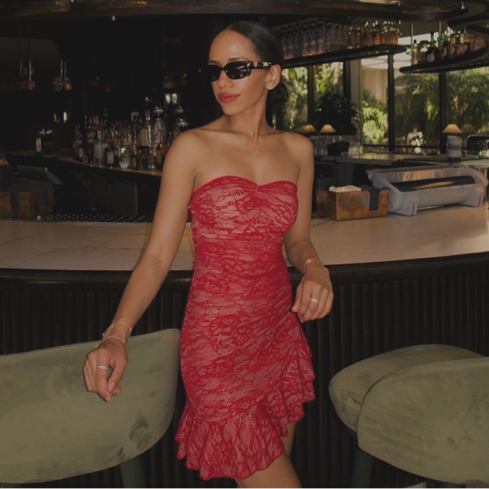 Red Lace Dress